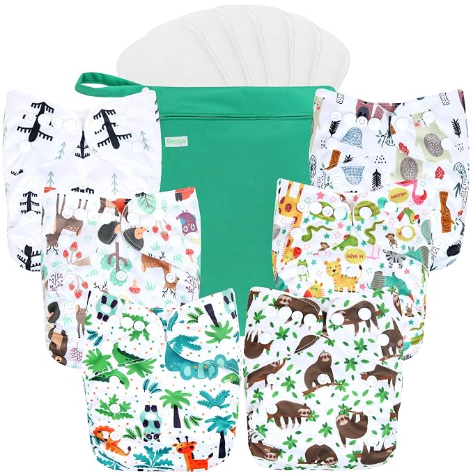 wegreeco Cloth Diapers 6 Pack by wegreeco