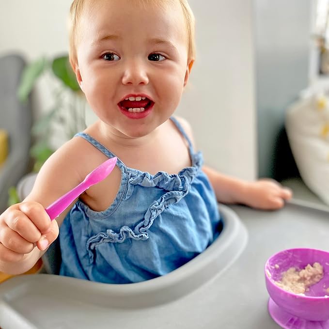 ChooMee Silicone Baby Spoons | 4 Months +, First Stage Baby Led Weaning and - Image 4