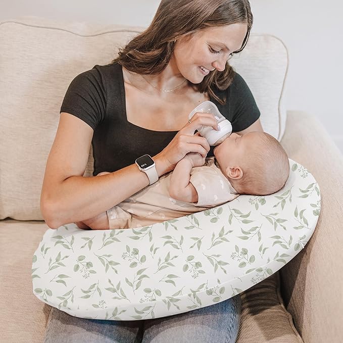 Konssy 2 Pack Nursing Pillow Covers, Stretchy and Soft Nursing Cover - Image 2