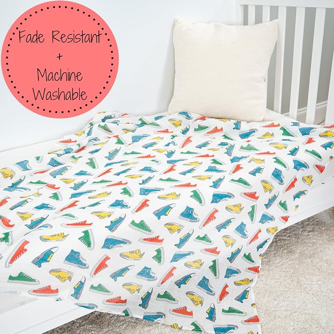 LollyBanks Swaddle Blanket, 100% Cotton Muslin Swaddle Blankets, Neutral - Image 7