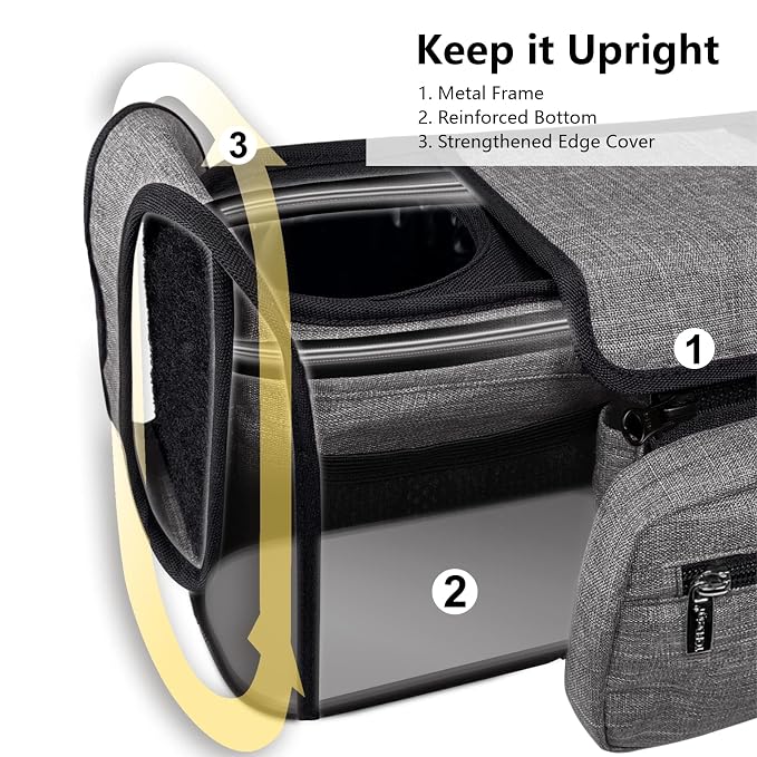 TOPDesign Universal Baby Stroller Organizer, Double Stroller Caddy - Image 7