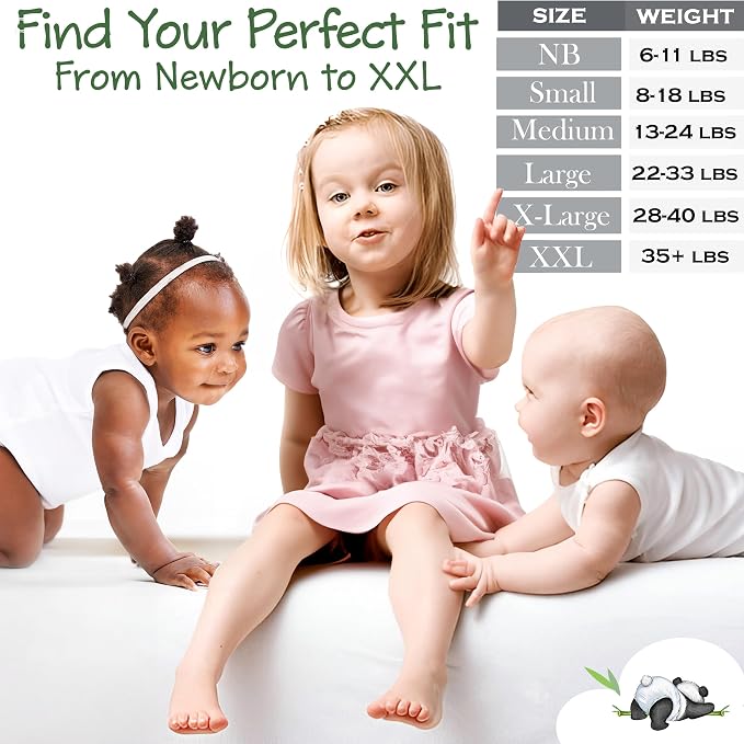 Bamboo Baby Diapers, Totally Chlorine Free - Image 3
