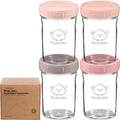 KeaBabies 4pk 8oz Glass Baby Food Containers by KeaBabies