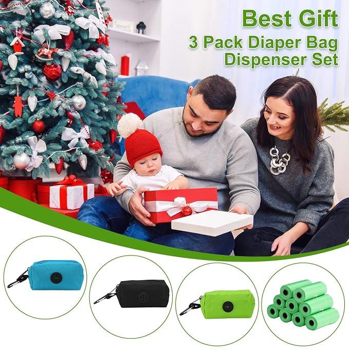 Dingion 3 Pack Diaper Bag Dispenser Set Diaper Trash Dispenser - Image 7