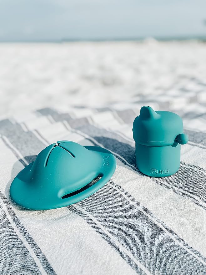 Pura my-my Silicone Snack Container & Sippy Cup Bundle | Spill Proof, Food - Image 8