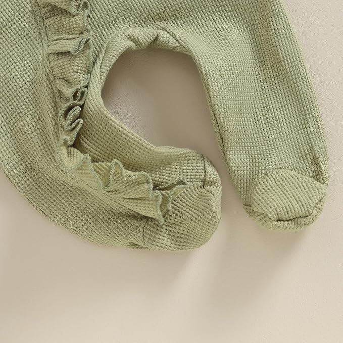 CIYCUIT Baby Girls Cactus Footies Newborn Zip Up Onesie Romper - Image 5