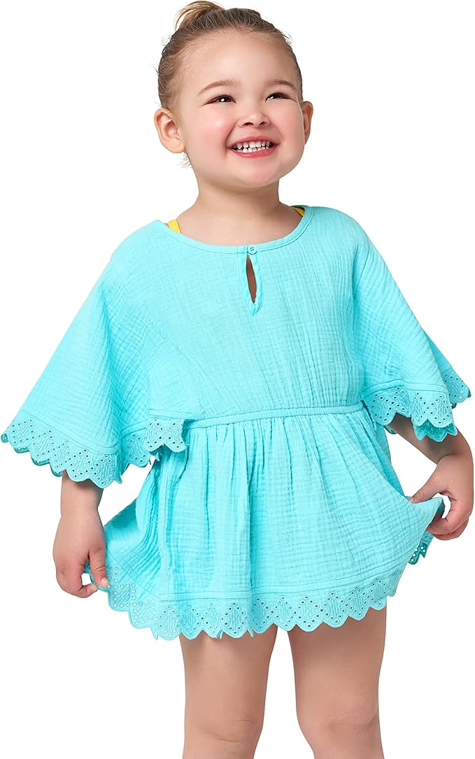 Gerber baby-girls Toddler Kaftan Swim Cover Up - Image 2
