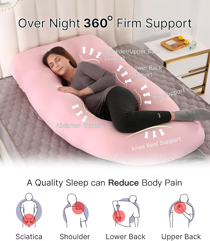 Pregnancy Pillow, Full Body Maternity Pillow 57 inch, - Image 2