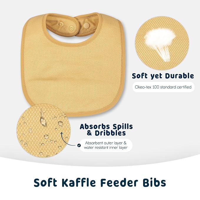Tiny Twinkle 8 Pack Baby Bibs for Drooling and Teething – Waterproof & - Image 5