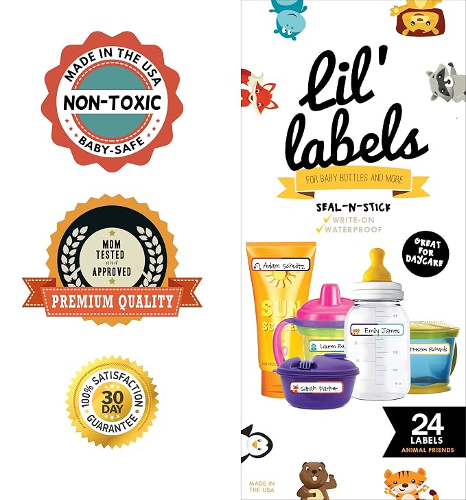 Bottle Labels, Write-On Name, Self-Laminating, Waterproof, Baby Bottle Label - Image 9