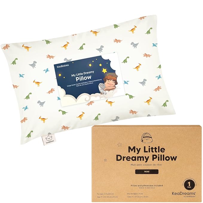 Mini Toddler Pillow with Pillowcase by KeaBabies
