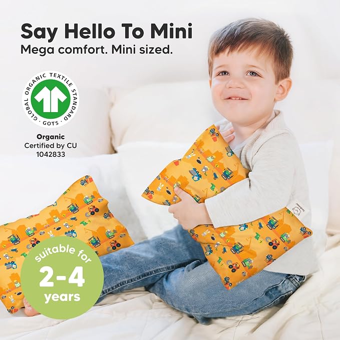 Mini Toddler Pillow with Pillowcase - Image 3