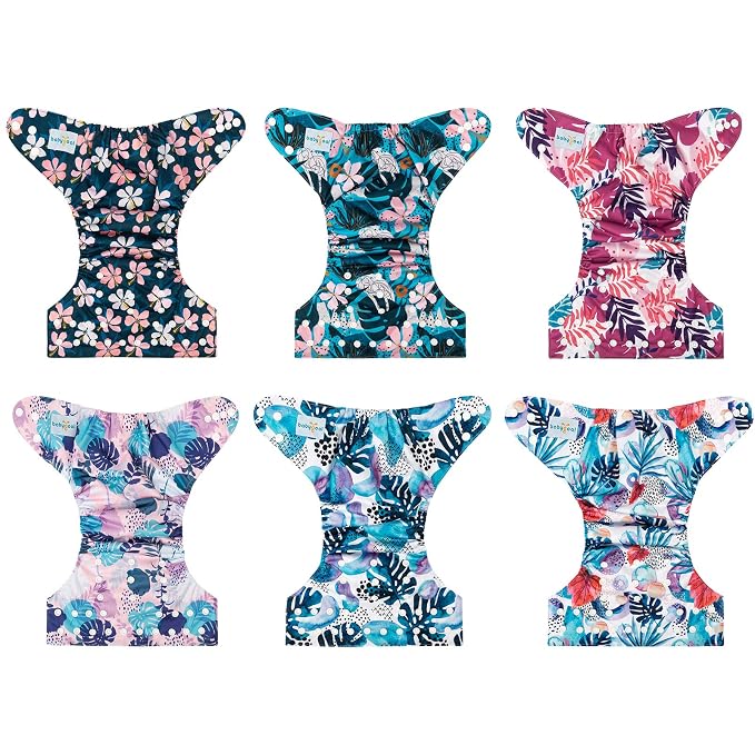 babygoal Reusable Cloth Diapers 6 Pack - Image 2