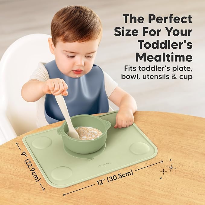 KeaBabies 2-Pack Silicone Placemats - Image 3