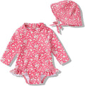 Infant Baby Girl Swimsuit One-Piece Long Sleeve Rash Guard by YOUNGERTREE