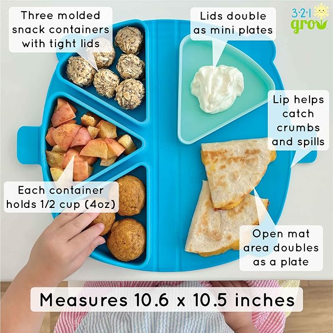 Silicone On-The-Go Snack Mat – Foldable Reusable Placemat - Image 3