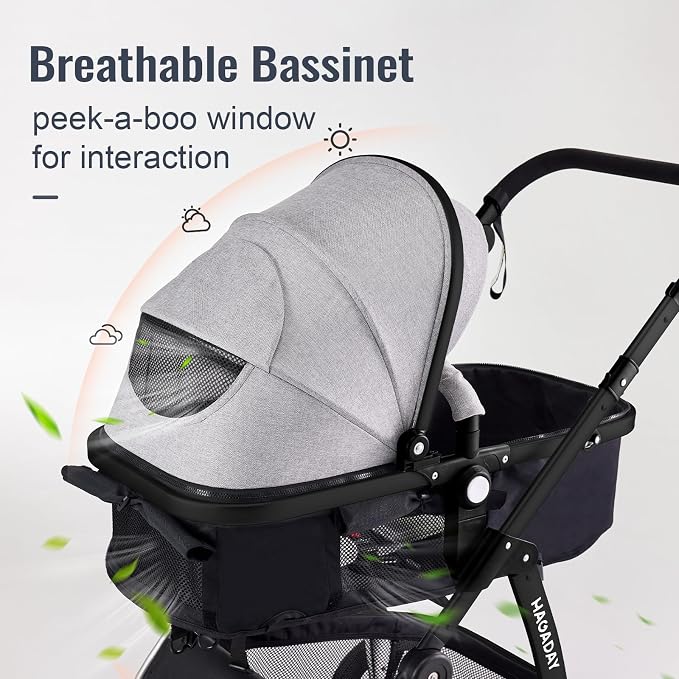 Baby Stroller, 2-in-1 Reversible ToddlerSeat - Image 3