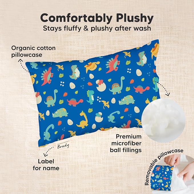 Mini Toddler Pillow with Pillowcase - Image 6