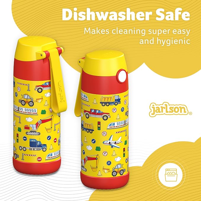 Jarlson® Mali Children's Water Bottle, Thermal Stainless Steel Water Bottle - Image 4