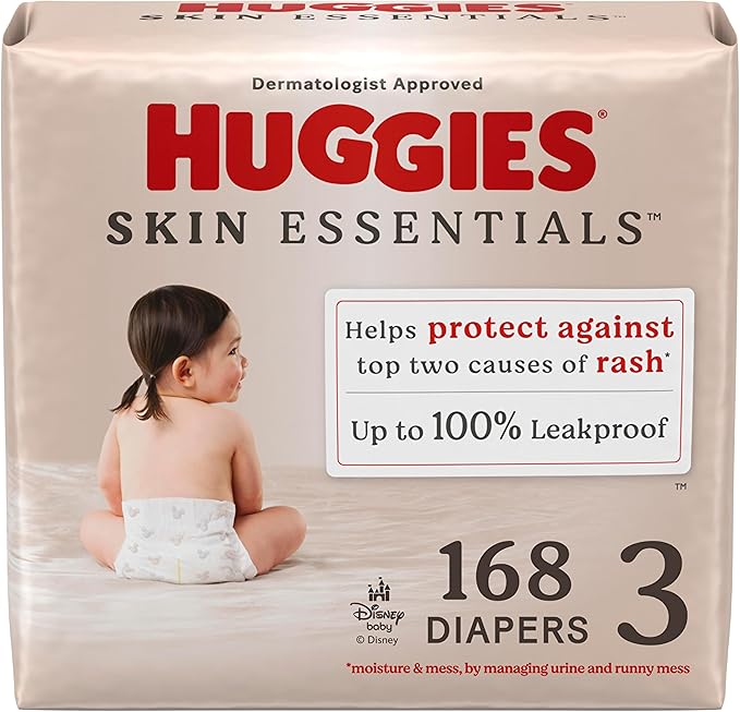 Huggies Size 3 Diapers, Skin Essentials Baby Diapers, Size 3, Packaging May Vary by Huggies%C2%AE