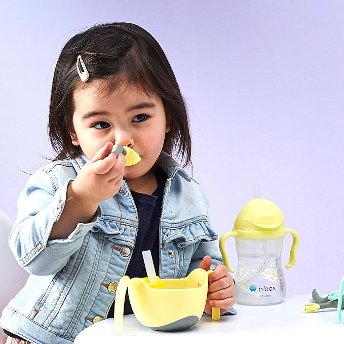 b.box Toddler Cutlery Set – Patented FLORK Flower Fork & Easy-Grip Spoon - Image 2