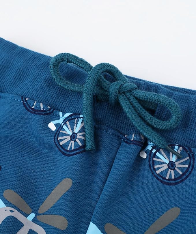 LOKTARC 2 Pack Boys Drawstring Sweatpants Cute Pattern Cotton Sport Jogger Pants - Image 4