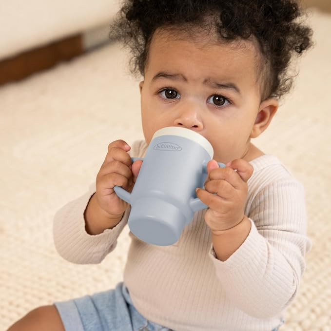 Infantino My 1st Tiny Tumbler, Silicone Sippy Cup - Image 7