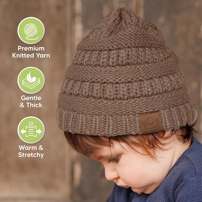 3-Pack Baby Beanies for Boys, Girls - Image 4