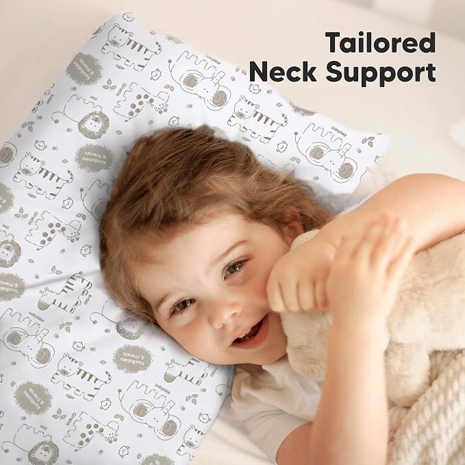 KeaBabies Toddler Pillow with Pillowcase, Jumbo 14X20 - Image 5
