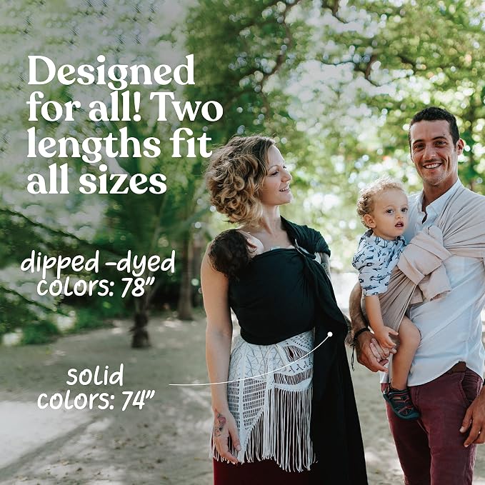 Nalakai Ring Sling Baby Carrier, Soft Linen Baby Sling, Baby Wrap, and Giving - Image 9
