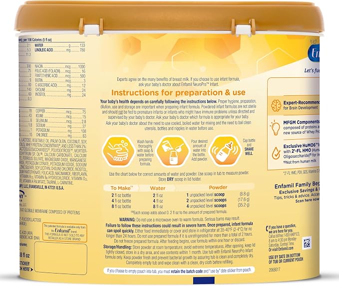 Enfamil NeuroPro Baby Formula, MFGM* 5-Year Benefit, Expert-Recommended - Image 12