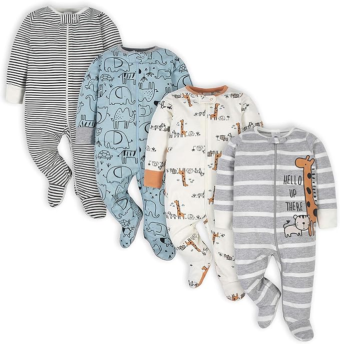 Gerber Baby Boys 4 Pack Sleep 'N Play Footie by Gerber