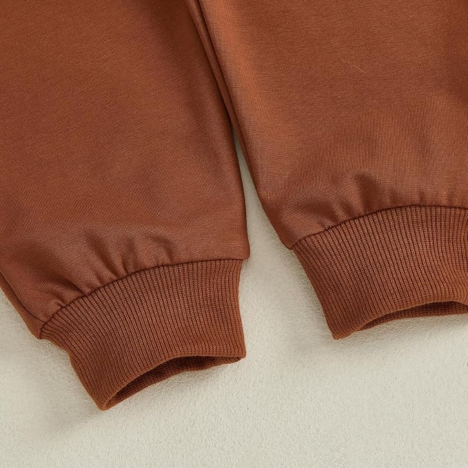 Fernvia Toddler Baby Girl Clothes 3 6 9 12 18 24 Months Fall Outfits Solid Long - Image 6