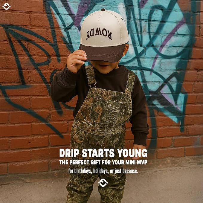 Funky Junque Premium Kids Trucker Hat Vintage Snapback Baseball Cap - Image 7
