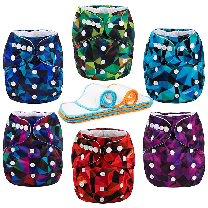 Wegreeco Cloth Diapers 6 Pack - Image 2