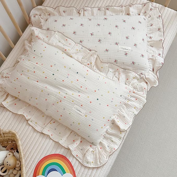 AOJIM Kids Toddler Pillowcase 1 Piece Super Soft Muslin Cotton Bedding - Image 6