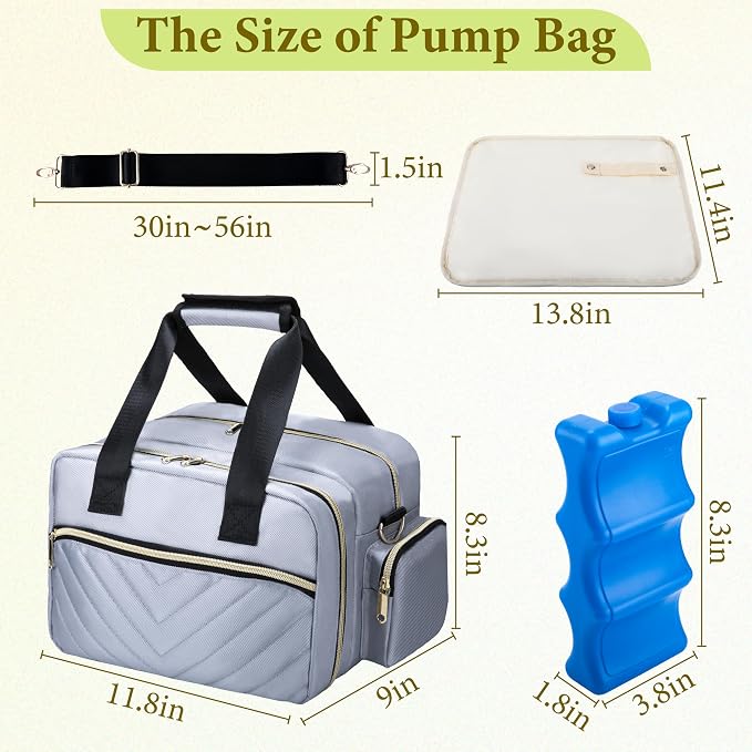 Breastmilk Cooler Bag Fits 6 Baby Bottles up to 9 Ounce - Image 8