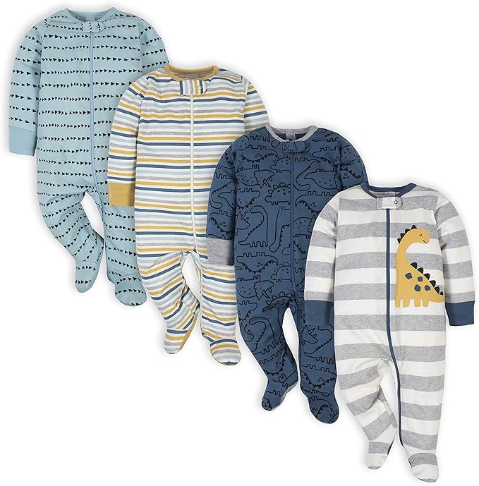 Gerber Baby Boys 4 Pack Sleep 'N Play Footie by Gerber