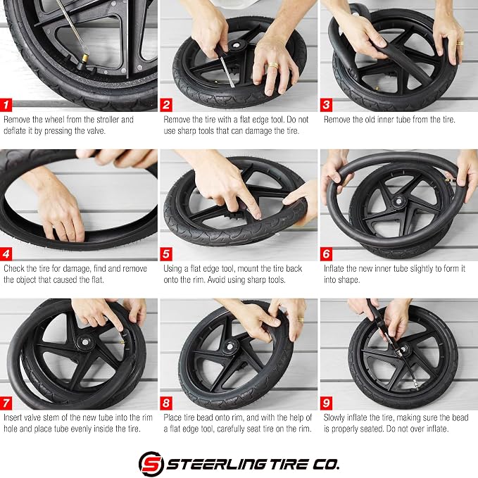 Two 16'' x 1.5/1.75 & One 12.5'' x 1.75/2.15 Extra Thick Inner Tire Tube - Image 6