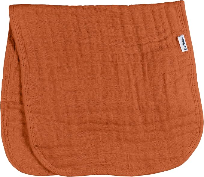 Gerber Baby Unisex Muslin Burp Cloths 6-Pack, Large Size 20" x 10" - Image 5