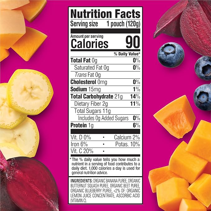 Happy Tot Organics Stage 4 Baby Food Pouches, Gluten Free, Vegan Snack - Image 2