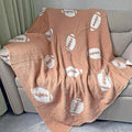Cozy Football Pattern Blanket Perfect Lightweight Bedding by XING7DAY