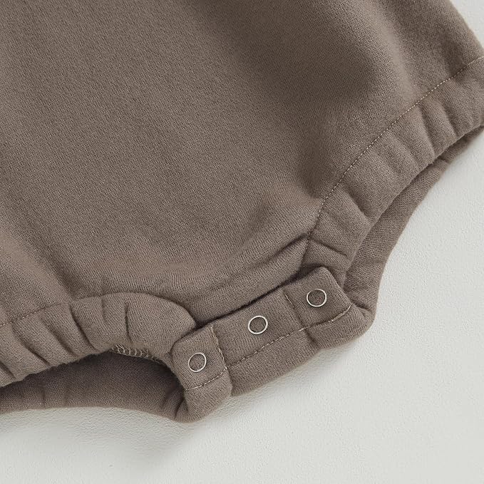 VISGOGO Newborn Infant Baby Boy Girls Oversized Romper Little Dude Sweater - Image 7