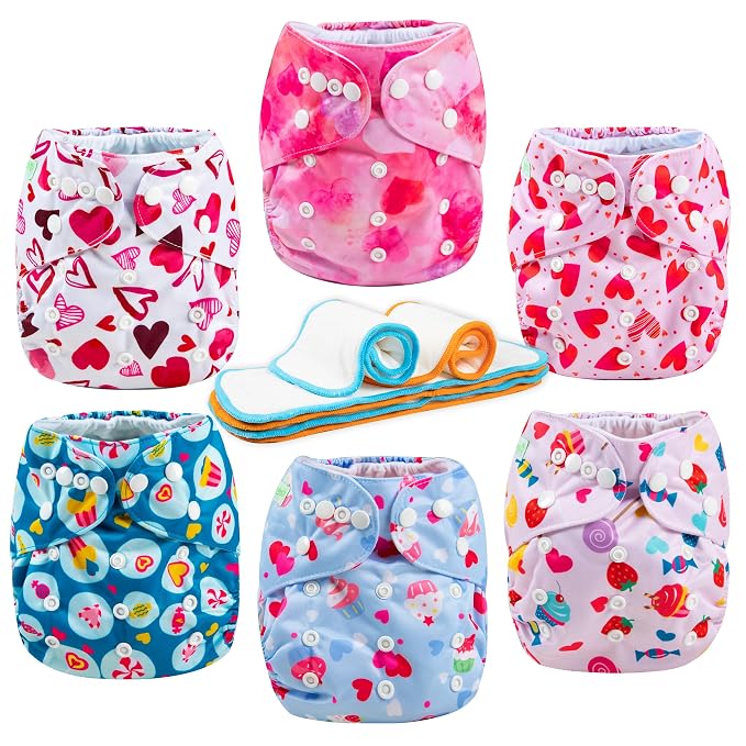 Wegreeco Cloth Diapers 6 Pack - Image 2