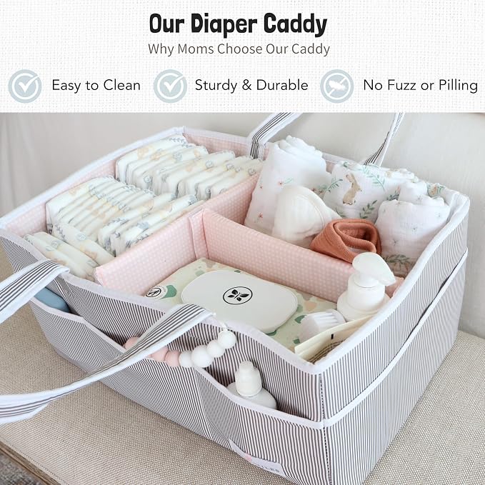 Lily Miles Baby Diaper Caddy - Image 2