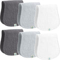 Muslin Burp Cloths Set, 6 Pieces, 100% Organic Cotton Hand Washcloths by RomyRo