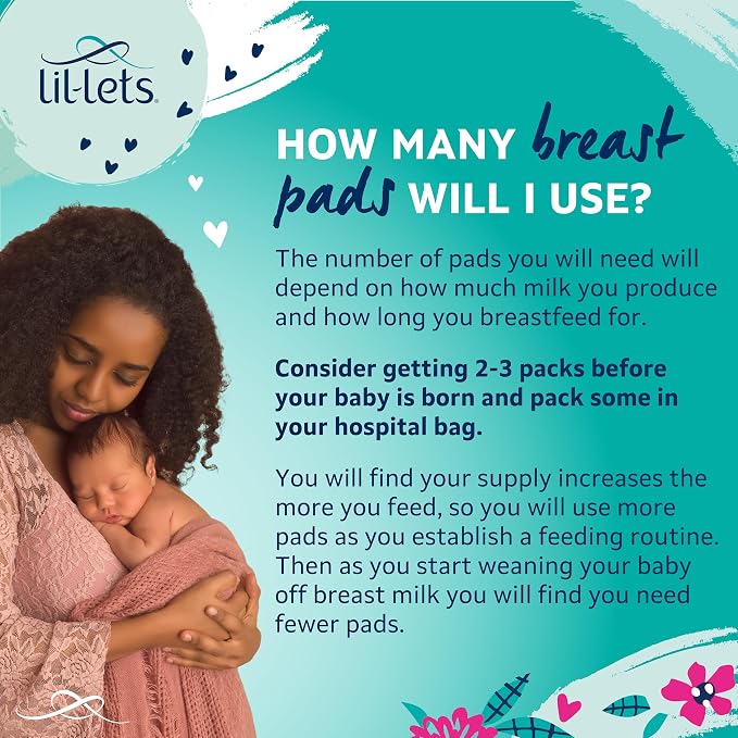 Lil-Lets Nursing Pads – 120 Individually Wrapped, Ultra-Thin, Absorbent & - Image 6