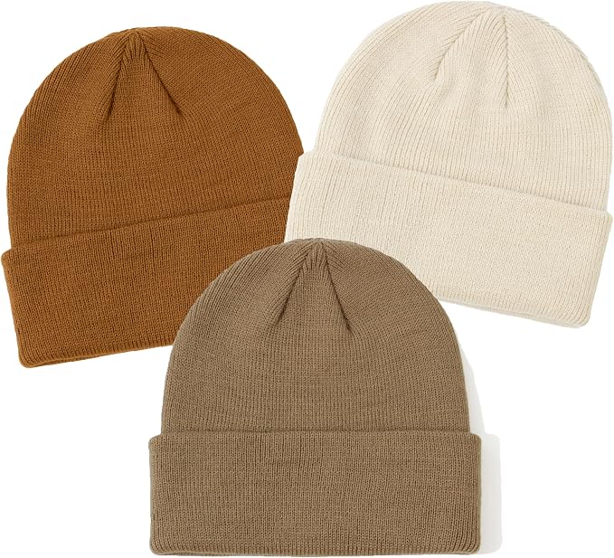 YMYDYFC Baby Beanie 3Pack Toddler Beanie Infant Knit Hat Baby Winter Hats - Image 2