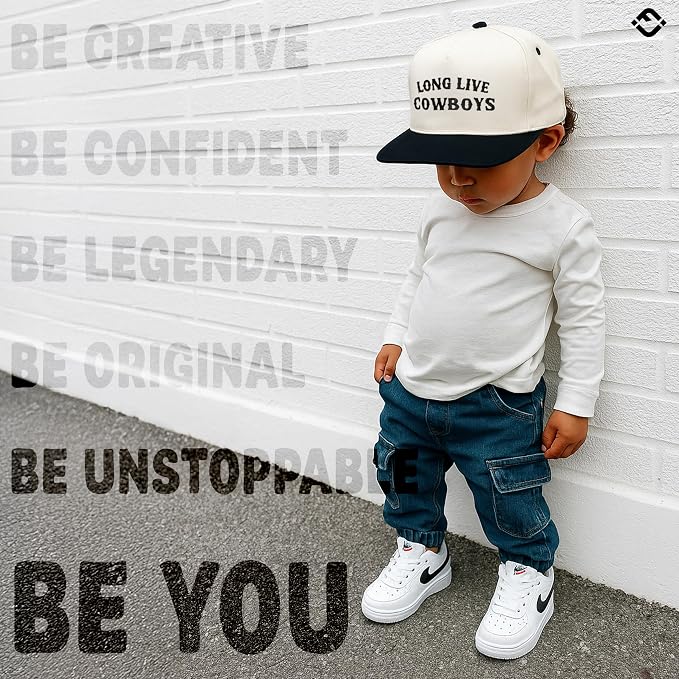 Funky Junque Premium Kids Trucker Hat Vintage Snapback Baseball Cap - Image 6