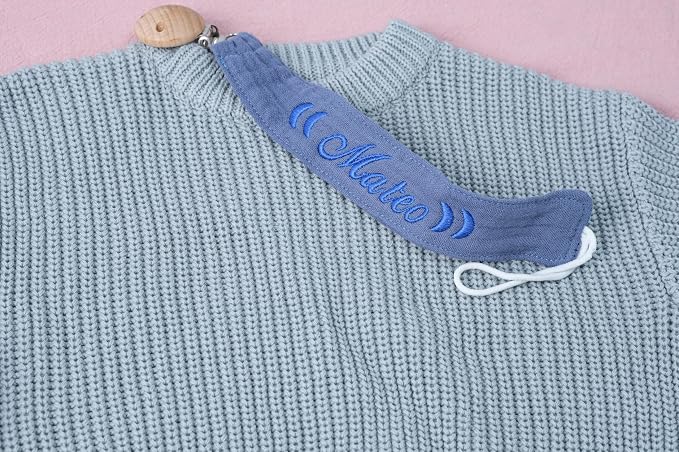 Personalized Bohemian Pacifier Clip Embroidered - Image 6